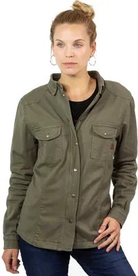 Productafbeelding van John Doe Motoshirt XTM damesmotorhemd, olijfgroen, maat XL