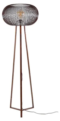 Produktbild von FURNLUX Stehleuchte Kupfer Twist Kupfer Und Gold 55cm / Hauptfarbe: Braun / Abmessungen: 55 x 170 x 55 cm