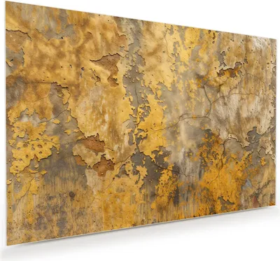 Produktbild von Glasbild 60x40cm in XXL für Wohnzimmer, Schlafzimmer Motiv Verwitterte Wand