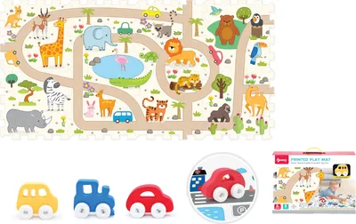Image de WIKY Blocs souples avec voiture safari 8 pièces