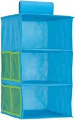 Produktbild von Kinder 3er Fach Hängeregal Regal Aufbewahrung blau Organizer