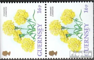 Produktbild von Briefmarken GB - Guernsey 1992 Mi 561Do I/Du I senkrechtes Paar postfrisch Blumen