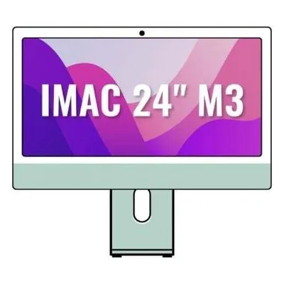 A graphic illustration of an Apple iMac computer.