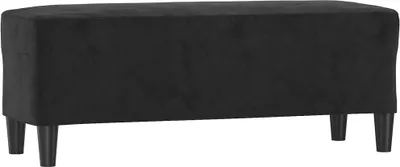 Produktbild von vidaXL Sitzbank Schwarz 100x35x41 cm Samt
