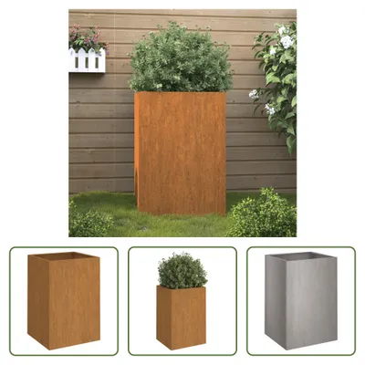 Zdjęcie produktu dla The Living Store Sadzarka 52x48x75 cm ze stali cortenowskiej