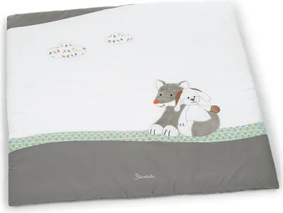 Produktbild von Sterntaler- Krabbeldecke 'Waldis' ca. 100 x 100 cm groß in Weiß