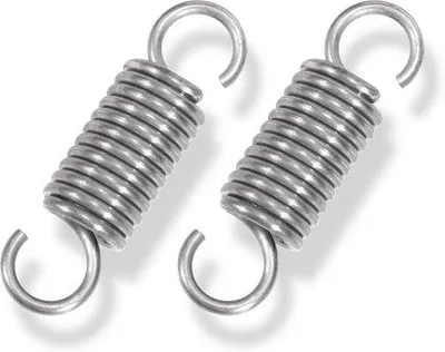 Produktbild von Edelstahl-Zugfedern mit Haken, 2 Stück, robust und langlebig