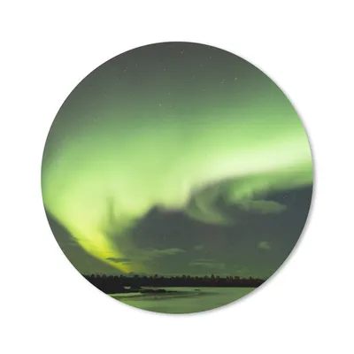 Produktbild von MuchoWow® Mauspad Mousepad Nordlichter - Grün - Norwegen 20x20 cm - Mousepads - Maus Mat - Pad - Mausunterlage - Schreibtischmatte