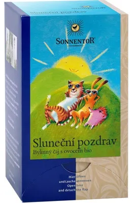 Obrázok produktu pre Sonnentor 02533, Herbal & fruit tea, 45 g, Jablko, Ibištek, Citrónová tráva, Mäta, Šípka, Strawberry, 2,5 g, 18 kusov, papierová škatuľa