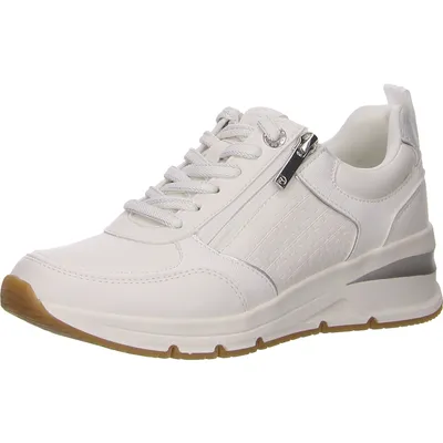 Produktbild von Tamaris Schnürhalbschuhe in weiss/weiss kombi, Gr. 42