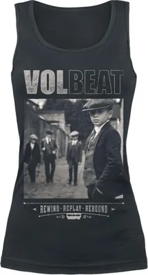 Produktbild von Volbeat Top Damen Cover - Rewind, Replay, Rebound schwarz M