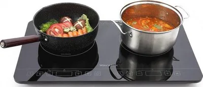 Obrázok produktu pre Indukčná varná doska s 2 platňami, 3500 W, na kempovanie