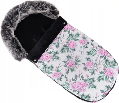 Obrázek produktu pro Spací pytel na kočárek s kožešinou Flowers / Camicco
