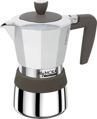 Produktbild von Pedrini MyMoka Induktion Italienische Kaffeemaschine Braun, Edelstahl