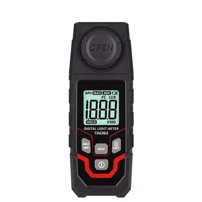 Image de TASI TA636A : Luxmètre 0-200 000 lux – Appareil de mesure de la lumière numérique avec écran LCD, sélection Lux/FC, idéal pour les plantes et l'agriculture
