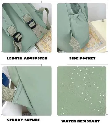 Produktbild von Schultasche für Damen – Leicht, Größe M – Wasserabweisend – Perfekt für Schule und Reisen