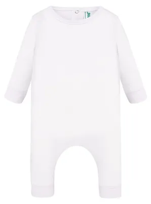 Productafbeelding van JHK - Babyromper met lange mouwen, model LT5247 (maat 74) (wit)