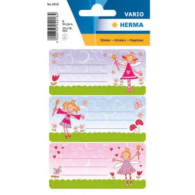 Image de HERMA 4918, Wielobarwny, Prostokąt, Na stałe, Papier, 3 szt., 2 ark.