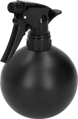 Image de bouteille d'arrosage en acier inoxydable 500ml Bouteille d'arrosage pour plantes de jardin noir