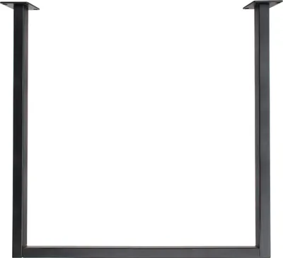 Produktbild von natural-goods-berlin Decken-Kleiderstange, Metall Schwarz, pulverbeschichtet, 60 x 60 cm, Industrial Style, DIY-Garderobensystem, Modell RECHTECK, für Bad, Küche und Outdoor-Bereich, Designed in Berlin