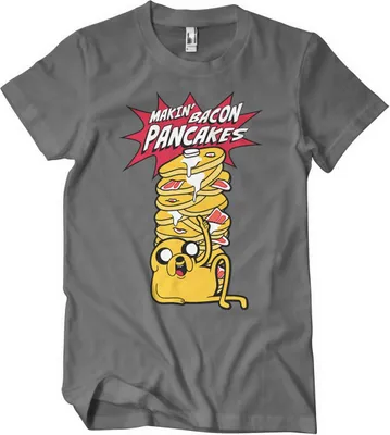 Produktbild von Makin' Bacon Pancakes T-Shirt - Large - DarkGrey