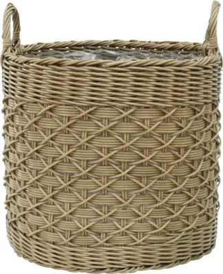 Produktbild von Korb Polyrattan 45 x 41 cm braun grau
