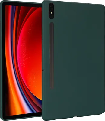 Produktbild von Für Samsung Galaxy Tab S10 Plus / S9 Plus FE Plus / S8 Plus TPU Silikon Hülle Ultra dünn Cover Dunkelgrün