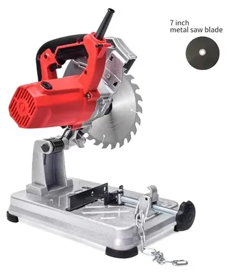 Produktbild von Mini Tischkreissäge - 18 cm Kreissäge - 0–45° Neigung - Für Metall, Holz, Kunststoff - 220V AC - Kompakte stationäre Säge