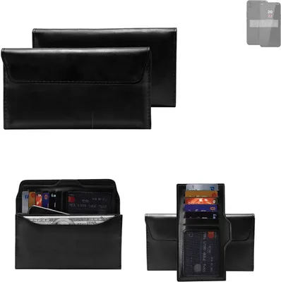 Produktbild von K-S-Trade Handy Hülle kompatibel mit Volla Phone 22 Schutz Hülle Tasche Schutz Case Handytasche Kunstleder schwarz, 1x