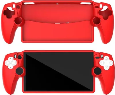 Produktbild von Für Sony PS5 Rutschfeste Silikon-Schutzhülle für Spielkonsole Rot