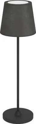 Produktbild von EGLO LED Akku Tischleuchte Leonero, Tischlampe kabellos, schwarze Nachttischlampe, touch dimmbar, USB aufladbar, warmweiß-neutralweiß