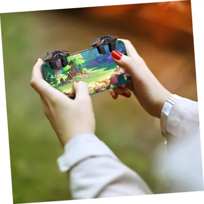 Productafbeelding van Gaming triggers, voor smartphone, 2 stuks, met vingermouwen, gevoelige aim en fire
