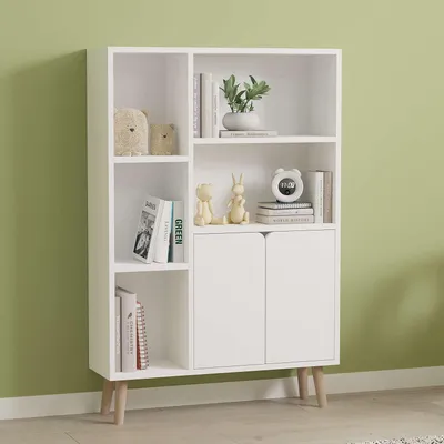 Produktbild von Skye Decor, Lumo - White, Bücherregal, Weiß, 100% MELAMINBESCHICHTETE SPANNPLATTE, 25 x 50 x 48,6 cm