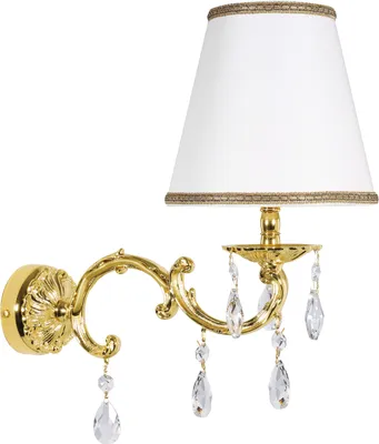 Produktbild von Wandleuchte Gold E14 Echt-Messing Klassisch Wandlampe