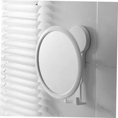 Immagine prodotto di Jumada's - Specchio per doccia - Multifunzionale - Portarasoio - Bagno - Rotondo - Bianco