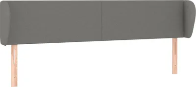 Immagine prodotto di vidaXL Testiera con orecchie Grigio scuro 203x23x78/88 cm Tessuto