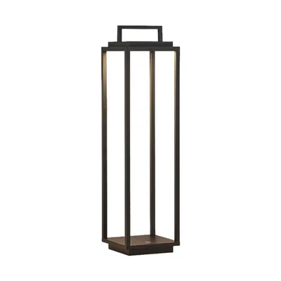 Produktbild von Lucande LED-Außenleuchte Elaja, schwarz, Akku, USB, dimmbar