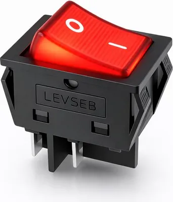 Produktbild von Wippschalter 12V DC 30A beleuchtet EIN/AUS Kfz Boot Camper LED 2-polig Snap-In