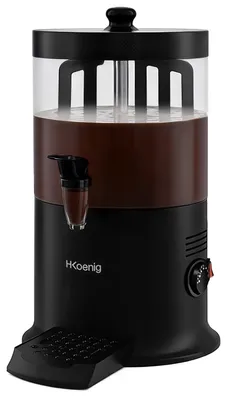 Immagine prodotto di H. Koenig  Distributore di cioccolata calda SHK900 / Acciaio inossidabile / 6 l / Nero / fino a 90 °C /  1200 W