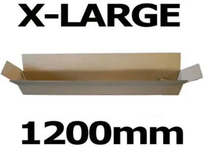 Produktbild von 10x Faltkarton Versandhülsen 1200x110x110mm sehr stabil 2-wellig braun