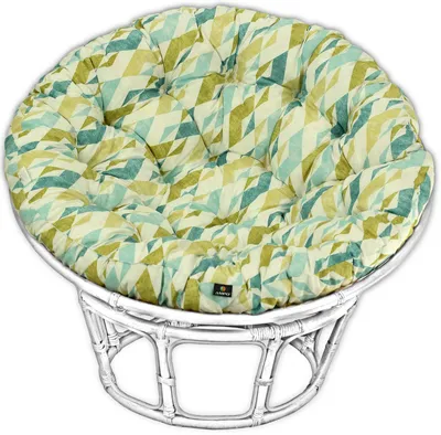 Produktbild von AMPO Sitzkissen Papasan Rattan Kissen Auflage für Hängesessel Hängeei Schaukel 110 cm