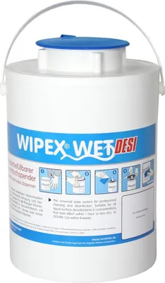 Produktbild von WIPEX-WET Feuchttuch- spender, blau Kunststoff