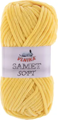 Produktbild von 100g Strickgarn Samet Soft Chenille-Strickgarn Samtwolle flauschig Farbwahl