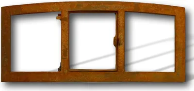 Produktbild von Stallfenster Eisenfenster zum Öffnen Scheunenfenster Rost Eisen 63cm Antik-Stil