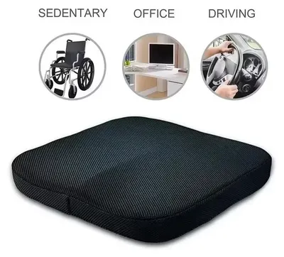 Produktbild von STUNQ® Stuitje Ischias Rugpijn Relief Comfort Bureaustoel Autostoel Kussen Antislip Orthopedische Traagschuim Stuitbeen Mat