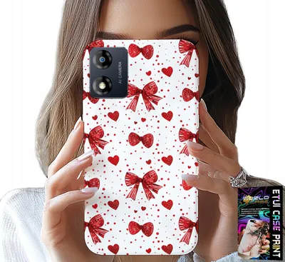 Obrázek produktu pro Pouzdro pro Motorola Moto E13 - Červené stuhy s módními vzory