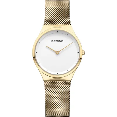 Produktbild von Damenarmbanduhr BERING 12131-339 in klassischem Gold-Fashion.