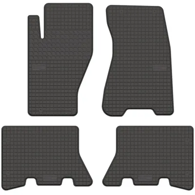 Zdjęcie produktu dla Dywaniki gumowe do Jeep Grand Cherokee II 1998-2005 (SUV) – 4 szt., czarne, dopasowane