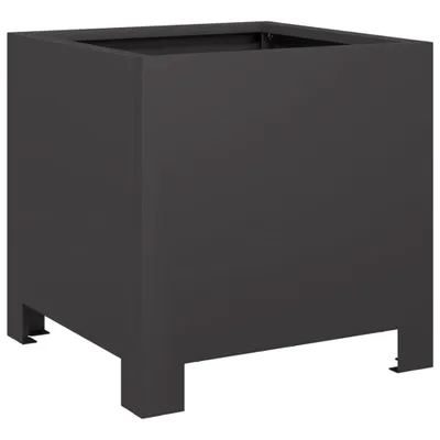 Produktbild von vidaXL Pflanzkübel Schwarz 30x30x30 Stahl