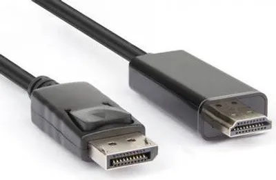 Produktbild von Hamlet XVCDP-HDM18 Videokabel-Adapter 1,8 m DisplayPort HDMI Typ A (Standard) Schwarz